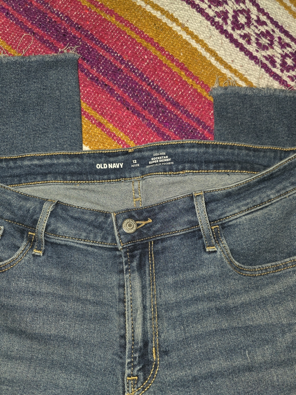 Old Navy Women's Skinny Jeans - Dark Blue Denim
